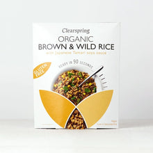 Load image into Gallery viewer, Organic Gluten Free 90 Sec Brown &amp; Wild Rice with Tamari Soya sauce 250gm
