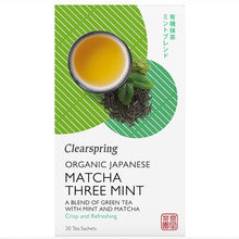 Load image into Gallery viewer, Organic Matcha Three Mint Crisp &amp; Refreshing (20 bags) 36gm
