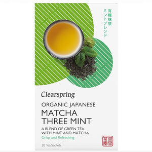 Organic Matcha Three Mint Crisp & Refreshing (20 bags) 36gm