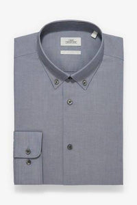 Grey Regular Fit Textured And Print Shirts Three Pack - Allsport