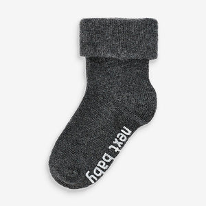 Monochrome 4 Pack Baby Socks (0mths-2yrs) - Allsport