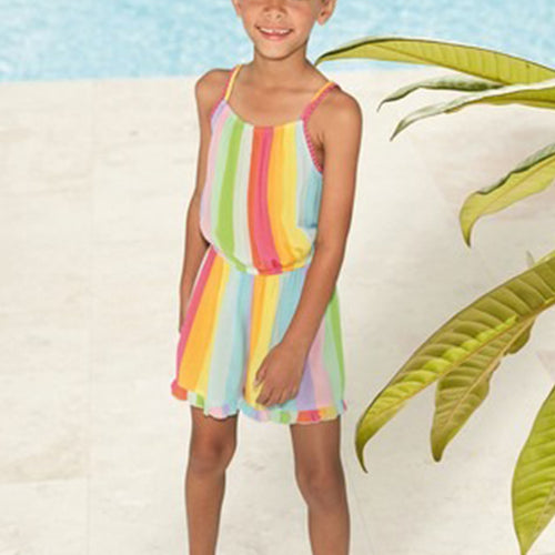 510205 PSUIT STRAPPY BRIGHT 8 YRS PLAYSUITS - Allsport