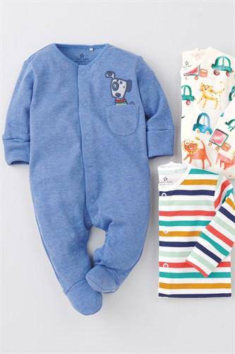 WATERCOLOUR DOG SLEEPSUIT (0-18MTHS) - Allsport