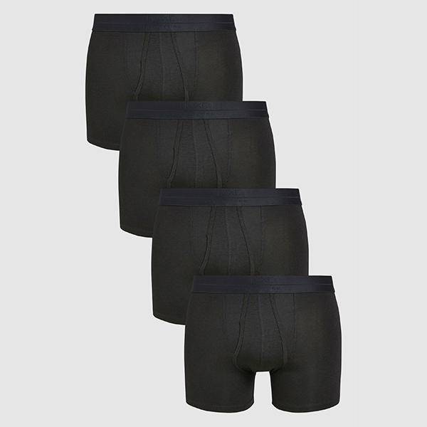 Signature Black Bamboo A-Fronts Four Pack - Allsport
