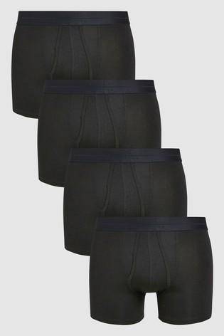 Signature Black Bambou A-Fronts Four Pack - Allsport