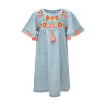 Load image into Gallery viewer, Embroidered Kaftan Dress (3mths-6yrs)
