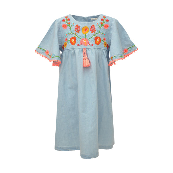 Embroidered Kaftan Dress (3mths-6yrs)