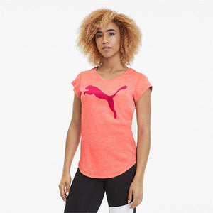 Heather Cat Tee Ignite Pink Heather - Allsport