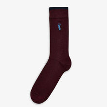 Load image into Gallery viewer, Rich Colour Stag Embroidered Socks Five Pack - Allsport
