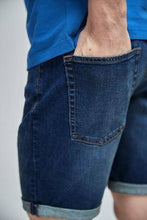 Load image into Gallery viewer, Mid Blue Stright Fit Denim Shorts - Allsport
