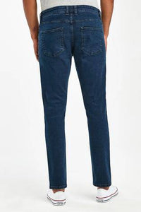 Deep Blue Slim Fit Jeans With Stretch - Allsport