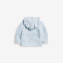 Load image into Gallery viewer, Blue Baby Bear Hooded Cardigan (0mths-18mths) - Allsport
