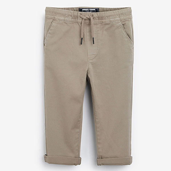 Neutral Loose Fit Pull-On Chino Trousers (3mths-5yrs)