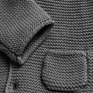 Charcoal Hooded Cardigan (0mths-18mths) - Allsport