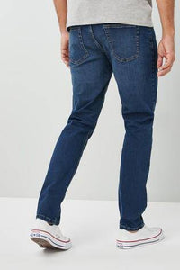 MID BLUE SLIM FIT JEANS WITH STRETCH - Allsport