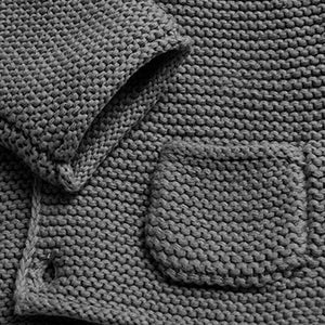 Charcoal Grey Baby Hooded Cardigan (0mths-9mths) - Allsport