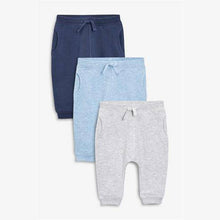 Load image into Gallery viewer, 3 PK BLUE GREY TROUSERS (0-18MTHS) - Allsport
