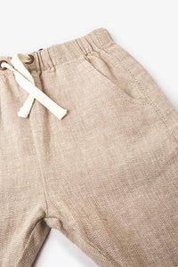 Linen Stone Blend Trousers - Allsport
