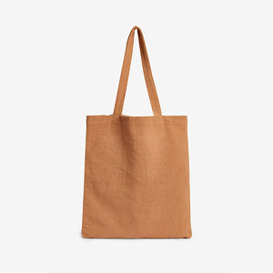 Tan/White Spot Organic Cotton Reusable Monogram Bag For Life - Allsport