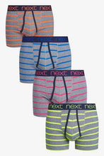 Load image into Gallery viewer, Fluro Pop Stripe A-Fronts Four Pack - Allsport
