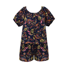 Load image into Gallery viewer, Navy Printed Co-ord T-Shirt And Shorts (3-12yrs) - Allsport
