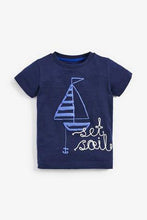 Load image into Gallery viewer, Blue Set Sail T-Shirt And Shorts Set - Allsport
