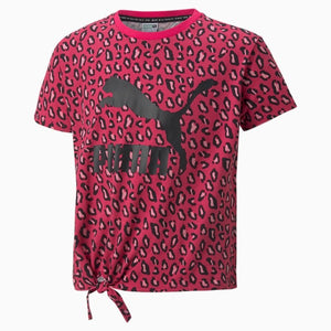 Summer Roar Printed Knotted Youth Tee