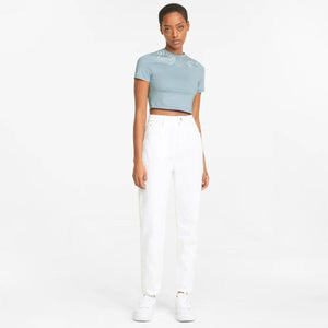 Snow Tiger Cropped Tight Women's Tee