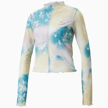 Load image into Gallery viewer, Crystal Galaxy Printed Long Sleeve Fitted Women&#39;s Tee
