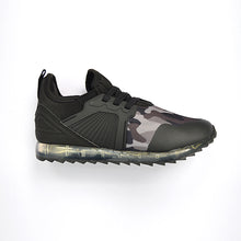 Load image into Gallery viewer, Black/Grey Mono Camo Light Trainers Shoes (Younger Boys)
