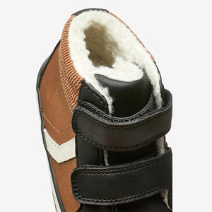 Tan / Black Touch Fastening Boots (Younger Boys) - Allsport