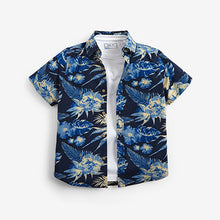 Load image into Gallery viewer, Blue Patterned Shirt And T-Shirt Set (3-12yrs) - Allsport
