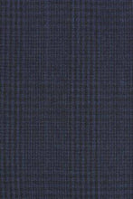 Load image into Gallery viewer, Navy / Black Slim Fit Check Suit: Jacket - Allsport
