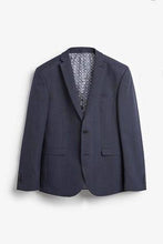 Load image into Gallery viewer, Navy / Black Slim Fit Check Suit: Jacket - Allsport
