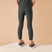 Load image into Gallery viewer, Black Marl Sports Leggings (3-12yrs)
