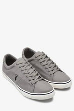 Load image into Gallery viewer, GREY CANVAS STAG TRAINERS - Allsport
