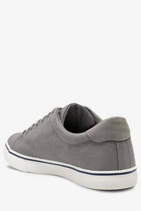 GREY CANVAS STAG TRAINERS - Allsport