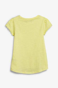 Daisy Trim T-Shirt Yellow - Allsport