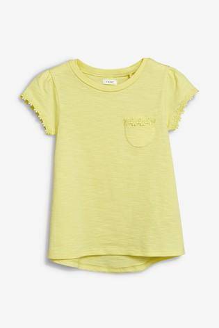 Daisy Trim T-Shirt Yellow - Allsport