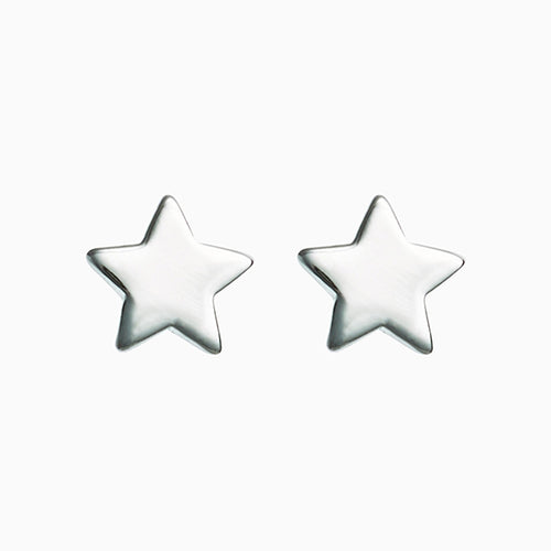 Sterling Silver Star Stud Earrings - Allsport