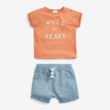 Load image into Gallery viewer, Teal 6 Pack Organic Cotton T-Shirts And Shorts Set (0mths-18mths) - Allsport
