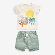 Load image into Gallery viewer, Teal 6 Pack Organic Cotton T-Shirts And Shorts Set (0mths-18mths) - Allsport
