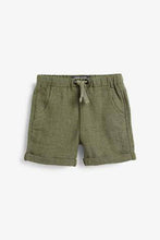 Load image into Gallery viewer, Linen Khaki Pull-On Shorts - Allsport
