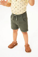 Load image into Gallery viewer, Linen Khaki Pull-On Shorts - Allsport
