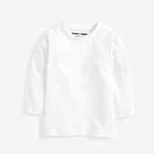 Load image into Gallery viewer, Plain White Long Sleeve T-Shirt (3-5yrs) - Allsport
