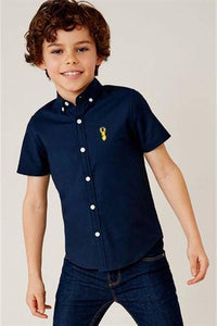 OXFORD NAVY SHIRT (3-12YRS) - Allsport