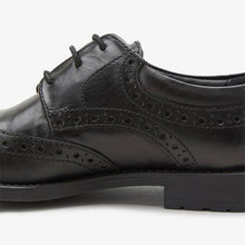 Load image into Gallery viewer, Black Leather Brogues (Older) - Allsport
