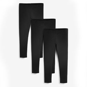 3PK BLACK LEGGING - Allsport