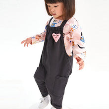 Load image into Gallery viewer, Pink Heart Dungarees And T-Shirt Set (3mths-6yrs) - Allsport
