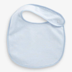 Blue 4 Pack Cotton Elephant Bibs - Allsport